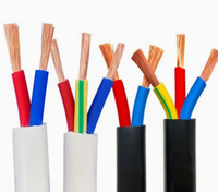 Cables Eléctricos Flexibles Redondos de 1.5mm 2.5mm 4mm 6mm, Multifilar, 3 Hilos, Aislamiento de PVC, Fabricante de Cables y Alambres Rvv