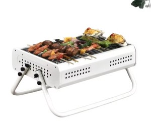 Barbecue au charbon de bois pliable moderne (en fer) à allumage automatique, écologique, pour l'extérieur et la maison, les fêtes et le camping - Product Image 1