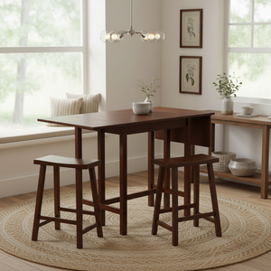 Lynnwood tavolo da pranzo a foglia alta 3 pezzi con sgabello da 24 \" - Product Image 4