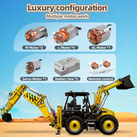 Mould King 17036 MOC City Bulldozer Excavator, Modelo de Construcción de Doble Función para Adultos, Regalos, Juego de Bloques de Construcción
