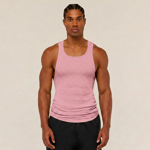 Camiseta sin Mangas para Hombre con Tela Ligera y Transpirable para Gimnasio, Entrenamiento, Fitness, Running y Actividades Deportivas - Product Image 1
