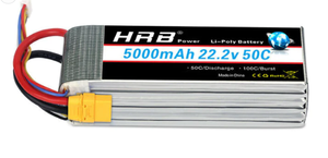 แบตเตอรี่ 22.2V 5000mAh 50C 6S1P พร้อมปลั๊ก XT90/T/EC5 สำหรับชุดแบตเตอรี่โดรนเฮลิคอปเตอร์ควอดคอปเตอร์ RC - Product Image 2
