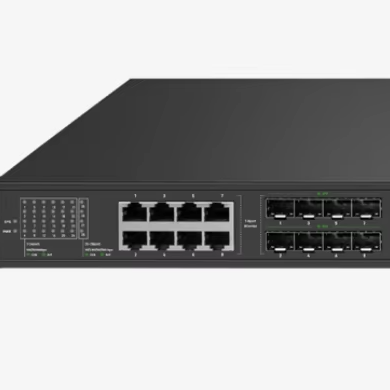 SR-ST316F8C4T 16SFP+8Combo Gigabit +4*10G SFP L3 Managed Fiber Ethernet Switch Rack-Mountable with SNMP & QoS Functions