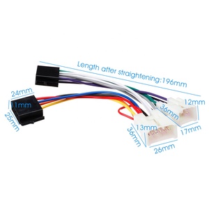 16 Pinli Evrensel Araç Stereo Radyo Kablo Demeti Adaptörü, ISO Konnektörlü, Android Ana Ünitesi için %100 Saf Bakır Özlü - Product Image 4