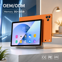 YPORANGECHENG Tablet PC Android 10 Inci 3GB 32GB MTK6750 Octa Core Layar HD 1280x800 Logo OEM untuk Penggunaan Kerja