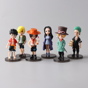 Lot de 6 figurines <span class=keywords><strong>One</strong></span> <span class=keywords><strong>Piece</strong></span> de 10 cm : Luffy, Ace, Sabo, Nami, Zoro, <span class=keywords><strong>Robin</strong></span>, Boa Hancock – Modèles en PVC pour décoration - Product Image 4