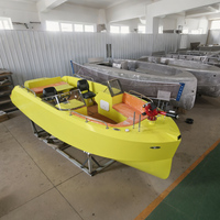 Bateau de travail et bateau à fond plat en aluminium sur mesure avec certificat, compatible avec des moteurs électriques ou à essence