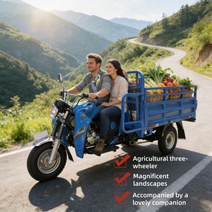 Triciclo de Gasolina de 1 kW de la Marca XF, Resistente, con 1 Año de Garantía, para Transporte Rural - Product Image 1