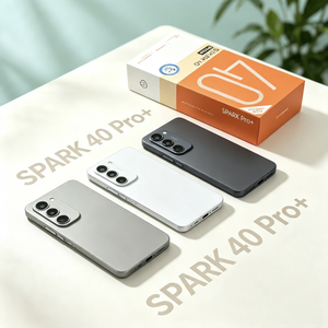 สมาร์ทโฟน 5G รุ่น Spark40 Pro+ ความจุ 16GB+1TB หน่วยความจำขนาดใหญ่ เวอร์ชันสากล พร้อมระบบปลดล็อคด้วยลายนิ้วมือ และปลดล็อคด้วยใบหน้า - Product Image 1
