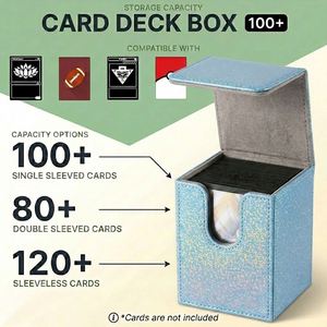 Boîte de rangement exclusive pour cartes à paillettes (plus de 100 cartes) - Étui TCG scintillant pour Commander Pokémon - Prêt à être expédié - Product Image 3