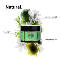 KOGEEYY Shampoing et après-shampoing anti-chute de cheveux à la menthe biologique, masque capillaire, huile essentielle de romarin, ensemble de soins pour la croissance des cheveux, logo personnalisé