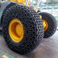 Cargador de trabajo para minería, cadena de protección de neumáticos, cadena de nieve para Tractor, cadenas de neumáticos usados para neumáticos OTR