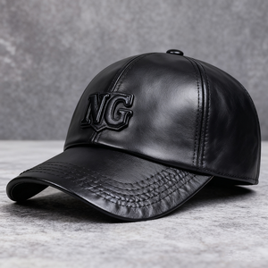 Mùa Thu Mùa Đông Ấm Da Mũ Bóng Chày Hip Hop <span class=keywords><strong>Snapback</strong></span> <span class=keywords><strong>Hat</strong></span> Thời Trang Người Đàn Ông Phụ Nữ Thể Thao Giản Dị Mũ Cha Mũ - Product Image 1