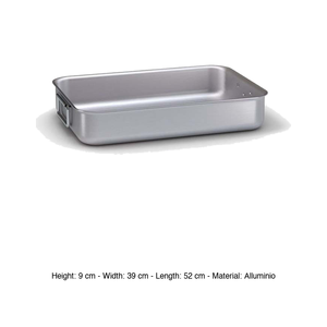 ถาดย่างอะลูมิเนียมทรงสี่เหลี่ยม 52 × 39 × 9 ซม. บาลลารินี - Product Image 3