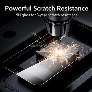 Superstarkes, hartstes Glas, 360° gebogen, 9H Härte, 0,3 mm, AF <span class=keywords><strong>Anti</strong></span>-Fingerprint Panzerglas Displayschutzfolie für iPhone 17E - Product Image 3