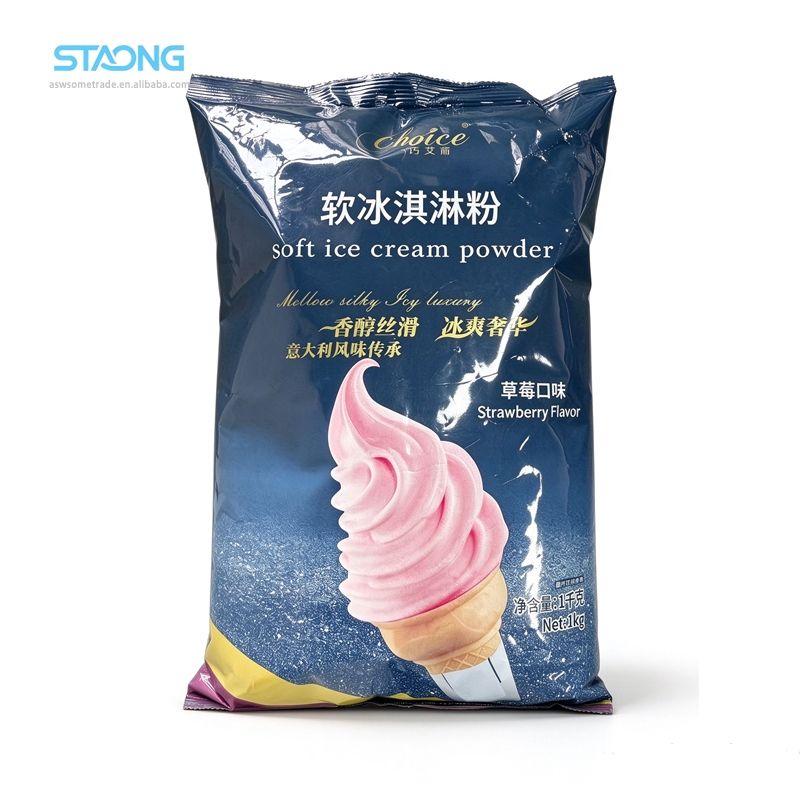 Italian Mix Powder Soft Serve Ice Cream Powder Creamy Smooth Texture Rich Milk Flavor ...