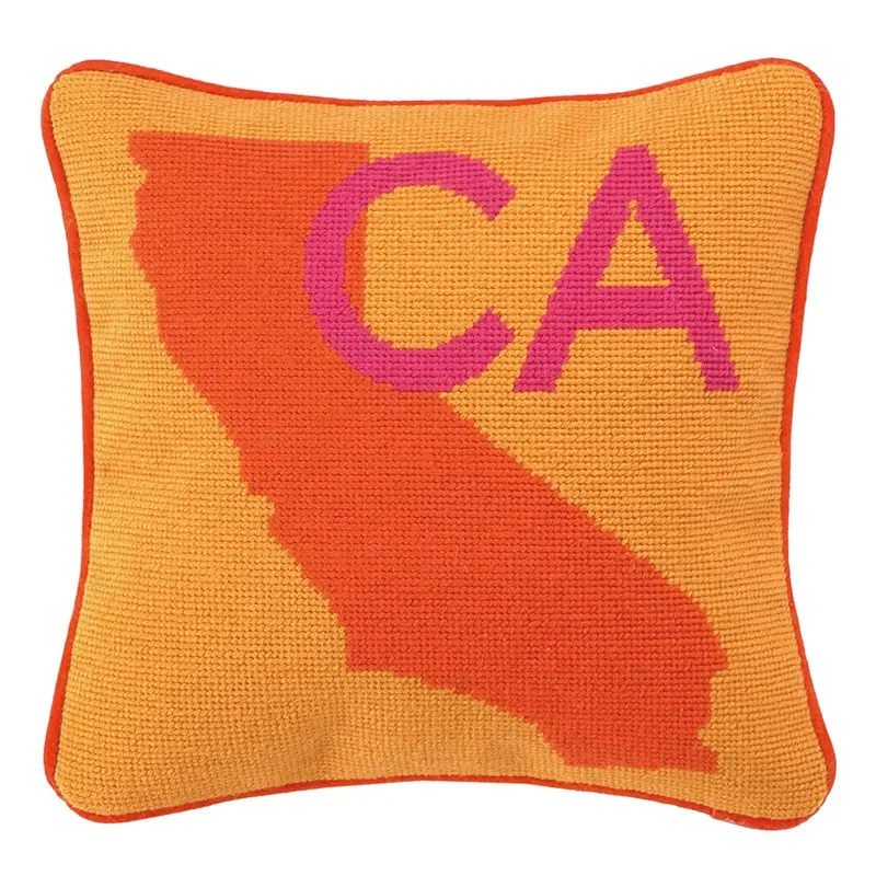 Custom Logo California Sofa Sitting Embroidery Cushion