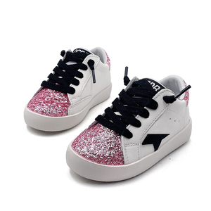 Nouvel arrivage de <span class=keywords><strong>chaussures</strong></span> <span class=keywords><strong>Babe</strong></span> Star à lacets vente en gros de <span class=keywords><strong>chaussures</strong></span> d'école pour enfants à paillettes roses <span class=keywords><strong>chaussures</strong></span> décontractées pour enfants baskets souples à la mode pour filles - Product Image 2