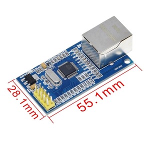โมดูลอีเทอร์เน็ต LAN W5500: รองรับ TCP/IP สำหรับไมโครคอนโทรลเลอร์51/STM32, อินเทอร์เฟซ SPI ความจุ32กิโลไบต์, ใช้งานได้กับแรงดันไฟ3.3V/5V, เป็นรุ่นอัปเกรดจาก W5100 - Product Image 5