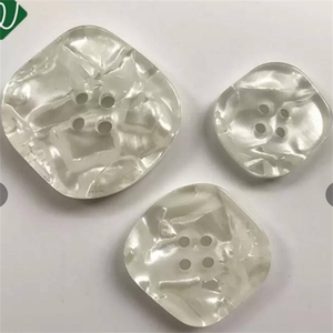 Mới Hình Nhựa Bốn Mắt Áo Khoác Áo Gió Nút Màu Đen Màu Be Nút Lớn Thời Trang Tự Nhiên Màu Trắng Ngọc Trai Nút Vỏ - Product Image 1