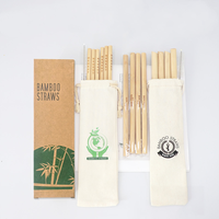 Vente en gros de paille 100% naturelle biodégradable écologique, accessoires de bar pour boisson biologique, paille de bambou