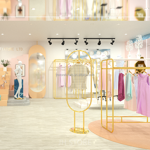 Nuovissimo appendiabiti di alta qualità per esposizione di vestiti per bambini fiera donna negozio di abbigliamento espositore presa di fabbrica - Product Image 4