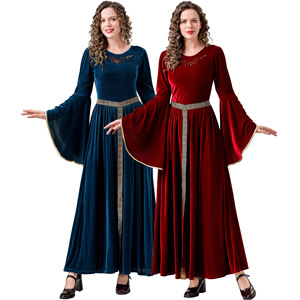 Disfraz de Halloween, Estilo Europeo Medieval Renacentista, Disfraz de Reina del Palacio, Cosplay, Actuación, Princesa, Fiesta, Vestido de <span class=keywords><strong>Drama</strong></span> - Product Image 1