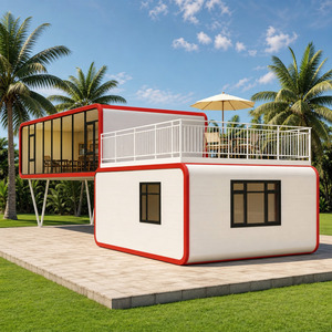 Maison préfabriquée moderne <span class=keywords><strong>à</strong></span> deux étages en conteneur, maison modulaire de luxe en conteneur maritime <span class=keywords><strong>à</strong></span> vendre, structure en acier, cabane portable - Product Image 6