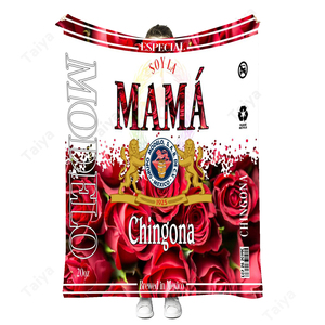 Chingona-Manta de viaje de lana con formas femeninas, cobija personalizada con estampado de sublimación - Product Image 1