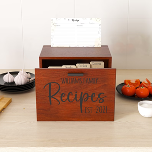 Vintage Wooden <strong>Recipe</strong> <strong>Box</strong> Wooden <strong>Recipe</strong> Card <strong>Box</strong> Dark Wood <strong>Recipe</strong> <strong>Box</strong> - Product Image 6