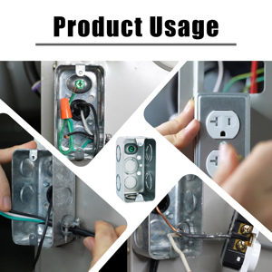 กล่องรวมสายไฟฟ้าเหล็กชุบสังกะสีทรงสี่เหลี่ยมผืนผ้าขนาด <span class=keywords><strong>2x4</strong></span> - Product Image 5