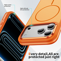 Funda Protectora Magnética Resistente para iPhone 16 17 18 ProMax, Carga Estable, Funciona con Banco de Energía, Tarjetero, Soporte para Teléfono