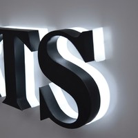 Enseignes lumineuses LED 3D personnalisées Hongsen, lettres en métal et acrylique, enseignes commerciales, logo extérieur