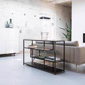 Table d'angle industrielle présentoir cadre <span class=keywords><strong>en</strong></span> métal <span class=keywords><strong>organisation</strong></span> de stockage plante support étagère pour la décoration de la maison - Product Image 4