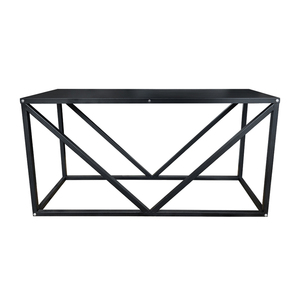 Chimenea de interior y exterior, estante de madera, soporte de estante de leña en forma cuadrada de Metal, accesorios para fogatas, herramientas - Product Image 2