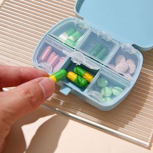 Portable 6 Compartment Pill <b>Box</b> Organizer, <b>Mini</b> Plastic Travel Medicine <b>Storage</b> Case with Custom Logo - Product Image 2