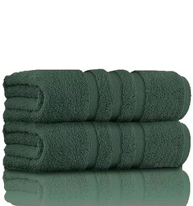 PRIME COLLECTIONS Ultra Soft Luxury Bamboo Cotton 8-Piece Bathroom <b>Towels</b> Set 600 GSM Hypoallergenic ZERO TWIST (<b>Navy</b> 8) - Product Image 4
