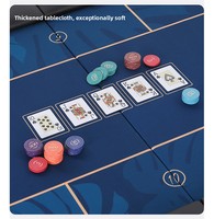 Table de poker Texas Hold'em pliable de luxe moderne avec design ovale pour la salle de jeux et les cartes, jetons en céramique