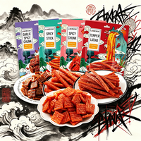 LAKEXIXI - Snack de Gluten Frito Picante Estilo Chino, Certificado Halal, Latiao, OEM, Etiqueta Privada, Venta al por Mayor, Exportación