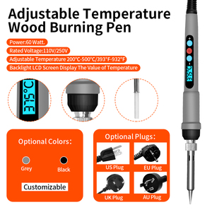 Kit de <span class=keywords><strong>Soldadura</strong></span> Electrónica de 48 Piezas y 60w, Juego de <span class=keywords><strong>Herramientas</strong></span> de <span class=keywords><strong>Soldadura</strong></span> para Bricolaje, Kit de Pirograbado, Pluma de Pirograbado para Grabado en Madera - Product Image 2