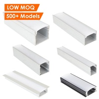 Profilé de bande de lumière LED canal en Aluminium 1m 2m 3m cadre bande de LED en Aluminium
