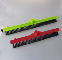 Brosse double face de haute qualité avec raclette en EVA, raclette en plastique pour sol, essuie-glace en plastique et brosse pour sol