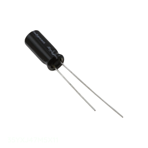 ตัวเก็บประจุแบบมีรูผ่านรู35YXJ47M5X11 47 uF ตัวเก็บประจุ47 uF 20% 35V เรเดียล th - Product Image 1