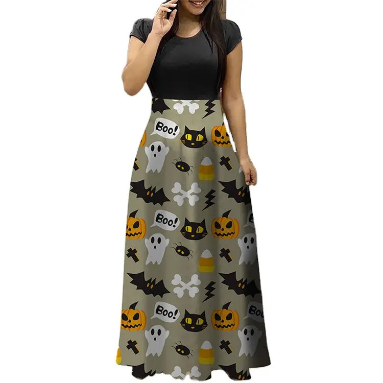 Custom Women Holiday Fashion Casual Dresses Halloween Clothing Women'S Halloween Dress