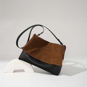 Bolso Bandolera de Hombro de Diseño Exclusivo para Mujer, Nueva Moda 2026, Retro, para Viajes Diarios, de Cuero Genuino con Contraste, de Alta Gama - Product Image 2