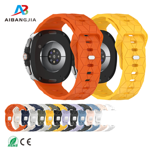 Futebol Esporte Silicone Banda para Samsung Galaxy Watch 8 40mm 44mm Pulseira de Futebol para Galaxy Watch 8 Clássico 46mm Strap - Product Image 1