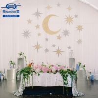 Plaque miroir acrylique dorée 0,5-5 mm 1220x2440 mm (4x8 pi) – Panneau PMMA de luxe pour décoration de scène de mariage