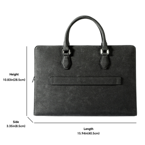 Maletín de Lujo Personalizado para Portátil en Alcántara, Bolso de Mano Premium, Resistente y Portátil para Negocios - Product Image 4