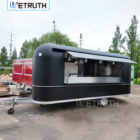 Wetruth, camion de restauration mobile le plus vendu, avec équipement de cuisine complet, chariot de nourriture mobile commercial, remorque