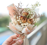 Buket Bunga Mini Cantik Grosir, Berbagai Rangkaian Bunga Kering, Bunga Dekoratif Awet